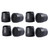 Essential Medical Supply Replacement Walker/Commode Tips, Black, 1",(8)