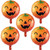 Pumpkin Balloons Halloween Balloons Pumpkin Foil Balloons for Pumpkin-Themed Party Birthday Party Supplies Decorations Halloween Party Decorations Balloons Party Sets-5pcs 18in