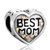 LovelyJewelry Beads Mom Daughter Love Heart Best Charms Bead Charm Bracelet - For Bead & Bracelet