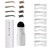 ANHOME Step Brow Stamp & Eyebrow Stamp Stencil Kit - 1 Step Eyebrow Stamp and Shaping Kit for Perfect Brow, 6 Brow Stamp Stencils Kit, Long-lasting, Waterproof (LIGHT BROWN) AN2197