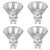 YKCGG GU10 Halogen 50W Bulbs,GU10+C 120V 50W Halogen Light Bulbs, Dimmable MR16 GU10 Light Bulb for Track & Recessed Lighting, Range Hood Light Bulbs(4 Pack)