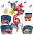 Disney Cars 6th Birthday Party Supplies 8 Guest Kit and Balloon Bouquet Decorations
