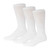 3 Pairs of Cotton Diabetic Neuropathy Crew Socks (10-13, Fits Mens Shoe Size 9-12, White)