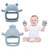 Rayshie Silicone Baby Teether Toy, for Infants 3+ Months, Baby Chew Toys, BPA Free for Sucking Needs, for Soothing Sore Gums, Teething Toy Silicone Glove Teether(2pcs)