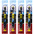 Colgate Batman Toothbrush for Children with Suction Cup, Kids 5+ Years Old, Extra Soft - Pack of 4