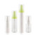 3pcs Refillable Airless Pump Bottle, Travel Containers for Lotions, Travel Size Bottles - Plastic Cosmetic Containers Dispenser for Foundation Makeup Essence Moisture Creams (0.5oz,green -frosted)