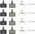 KREMORV Bike Brake Pads for Shimano B01S B03S 4 Pairs Bicycle Brake Pads for Tektro E10.11
