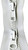 #5 Molded Vislon YKK Jacket 2-Way Separating Zipper - Choose Your Color & Length - Made in The United States (1 Zipper Per Pack) (White, 28" Inches)