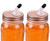 ziHenryDa Mason Jar Pour Spouts. free flow Mason Jar Pour Spouts, mason jar for spout regular mouth size 70mm Suitable for any liquid. Leak-Proof,rose gold(2-Pack + 2 Black Lid Caps)