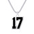 CaJoYo Black Number 17 Necklace for Women Athletes Jersey Number Necklace Sports Basketball Baseball Football Soccer Charm Pendant Inspiration Jewelry Stainless Steel CaJoYo Black Number 17 Necklace for Women Athletes Jersey Number Necklace Sports Basketball Baseball Football Soccer Charm Pendant Inspiration Jewelry Stainless Steel