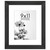 Americanflat 9x11 Picture Frame in Black - Use as 6x8 Picture Frame with Mat or 9x11 Frame Without Mat - Wide Frame with Shatter Resistant Glass, Hanging Hardware, and Easel for Wall and Tabletop