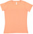 LAT Ladies' 100% Cotton Jersey Crew Neck Short Sleeve Tee, Sunset, Large