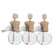 ERINGOGO 3Pcs car Perfume Empty Bottle Bedroom Diffused Wood Essential Oil Diffuser Essential Oils Diffuser diffusers for Essential Oils Car Diffuser Vent Clip air Vent Mini Vial Glass