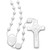 St. Benedict White Plastic Beads Rosary - 100 Pack