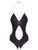YiZYiF Women's Extreme Halterneck Swimsuit High Cut Micro Monokini Mini Bikini Bathing Suit Backless Black B One Size