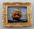 Melody Jane Dolls Houses House Miniature Accessory Clipper at Sea Picture Painting Gold Frame