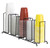 DISPENSE-RITE WR-5 Dispense-Rite Five Section Wire Rack Cup and Lid Organizer, Black