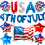4th of July Balloons Decorations - 4th of July Party Decorations American Flag Balloons, USA Balloons, 4th of July Banner Independence Day Decorations