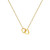EILEIAC Trendy Cute Heart Necklace for Women Teen Girls,Tiny Gold Heart Pendant Choker Necklaces Small Love Open Heart Chain Necklace Dainty Necklace Gifts (A)