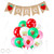 Strawberry Theme 1st Birthday Party Decoration Set, 40 Pcs Sweet One Balloons & One Banner Berry Sweet One Birthday Party Supplies for Girls Baby Shower Strawberry First Shortcake party Party Decorations