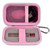 GWCASE Case Compatible with Ledger Nano X/S/S Plus for Cryptocurrency Hardware Wallet - BTC for Bitcoin, Ethereum, Ripple, Altcoins and ERC Tokens. Storage Carrying Organizer USB Cables -Pink
