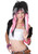 California Costumes Pink White Rave Candy Wig, Black/Pink/White, One Size