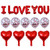 VALICLUD 1 Set Valentine's Day Balloon Love Balloon Engagement Balloon 2021 Party Balloons White Latex Balloons Party Supplies Balloons Proposal Marry me Heart-Shaped Aluminum Film