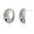 KELMALL Chunky Silver Hoop Statement Earrings for Women Thick White Gold Plated Oversized Open Hoops Lightweight 925 Sterling Silver Post