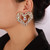 Denifery Large Heart Rhinestone Crystal Dangle Drop Earrings Brides Love Heart Stud Earrings Fashion Earrings Jewelry for Women and Girls (Colorful1)