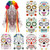 Day of the Dead Headband Halloween Rainbow Flower Crown Veil Rose Mexican Floral Headpiece with 8 Pcs Temporary Face Tattoos Dead Sugar Skull Tattoos Halloween Costume Cosplay Party Favor Supplies Day of the Dead Headband Halloween Rainbow Flower Crown Veil Rose Mexican Floral Headpiece with 8 Pcs Temporary Face Tattoos Dead Sugar Skull Tattoos Halloween Costume Cosplay Party Favor Supplies
