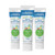 Dr. Brown's Fluoride-Free Baby Toothpaste,Infant & Toddler Oral Care,Mixed Fruit,3-Pack,1.4oz/40g,0-3 years