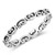 Oxidized Stackable Heart Midi Purity Ring .925 Sterling Silver Band Size 6