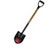 Bully Tools 72510 14-Gauge Round Point Shovel with American Ash D-Grip Handle