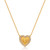 Initial Letter Heart Necklace for Women - 14K Gold Filled Initial Letter Heart Pendant Necklace Handmade Personality Initial Cubic Zirconia Necklace Jewelry Gifts Ideal for Women Teen Girls (Letter V)
