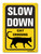 ACONATIC Slow Down Sign,Cat Crossing Sign,Warning Sign,Yard Sign "Slow Down - Cat Crossing" 16"X12" Aluminum Metal Sign