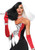 Leg Avenue Women's Diva Disco Costume Wig, Black/White, One Size