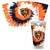 Rico Industries NFL Chicago Bears Metallic Tye Dye NFL Football Team 16oz Clear Tumbler W/Straw, White