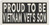 Proud to BE Vietnam VET'S Son Patch with Hook & Loop Patriotic Morale MC Biker Emblem. Black & White Version. White Border #01