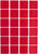 Royal Green Color Coding Labels Squares 1 inch in Red 25mm - 600 Pack