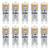 JUNSHI G9 LED Bulb 2.5W,25W G9 Halogen Bulbs Equivalent,3000K Warm White,AC110-130V T4 Chandelier Light Bulbs G9 Bi Pin Base, AC 120V,220LM,Non-Dimmable,Pack of 10