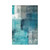 Turquoise Blue Teal Grey 1 Gang No Device Light Switch Cover Decorative Abstract Modern Watercolor Single Blank Electrical Wall Plate Switchplate Faceplate for Farmhouse Bathroom Decor