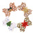 BESTOYARD 8 Pcs Bow Hairpin Christmas Bowknot Hair Bows Snowflake Hair Bow Santa Hair Bow Bowknot Hairgrips Christmas Hair Clip Girls Tiara Bow Knot Clip Pu Leather Gift Miss Spring