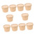 Healifty 20 Sets Ice Cream Cups Soup Cups Disposable Ice Cream Bowls Disposable Soup Bowls with Lids Kraft Ice Cream Paper Cups Pudding Containers with Lids Paper Cake Cup Round Yogurt
