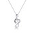 BEKECH Music Note Necklace Love Heart Musical Note Pendant Necklace Treble Clef Music Jewelry Gift for Women Girl Music Lover Gift Musician Gift (silver)