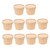 Healeved 20 Sets ice cream cups soup bowls with lids disposable soup containers ice cream bowls yogurt soup cups containers with lids kraft soup containers dessert cup Paper round