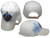 Mason Masons Freemason Masonic Lodge White Shadow Mesh Texture Ball Cap Hat