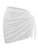 GORGLITTER Women's Knot Side Wrap Beach Mini Skirts Sheer Mesh Bathing Suit Cover Up Skirt Solid White One Size