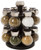 Olde Thompson 16-Jar Labeled Orbit Spice Rack Jars & Rack