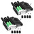 ANMBEST 2PCS Female VGA Solderless Quick Connector 16mm Thinner 3+9 DB15 3Row Serial Plug to 15-pin Port Terminal Female Adapter Breakout Board Compatible with VGA 3+7/3+6/3+6/3+4/3+2