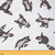 Feelyou Squirrel Upholstery Fabric by The Yard,Wild Animals Outdoor Fabric by The Yard,Kawaii Squirrel Decorative Fabric for Upholstery and Home DIY Projects, 1 Yard, Grey